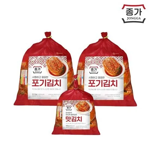 지갑과 기분 모두 만족하는 종가 종가집 중부식 포기김치 11kg 열무김치 900g 추천상품