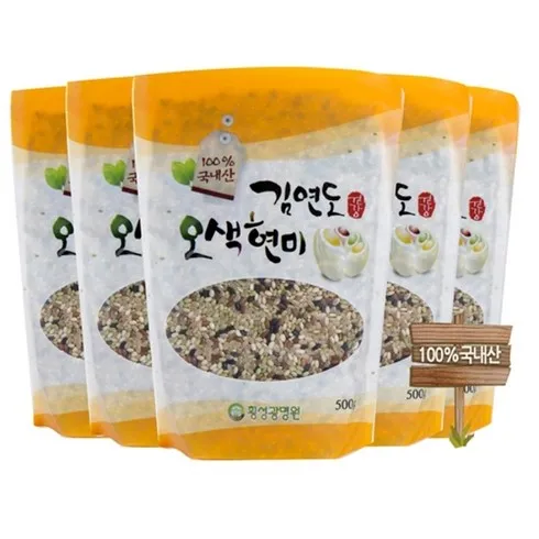 최저가로 승부하는 중벼꽃농부 오색현미 500g X 21봉 베스트8