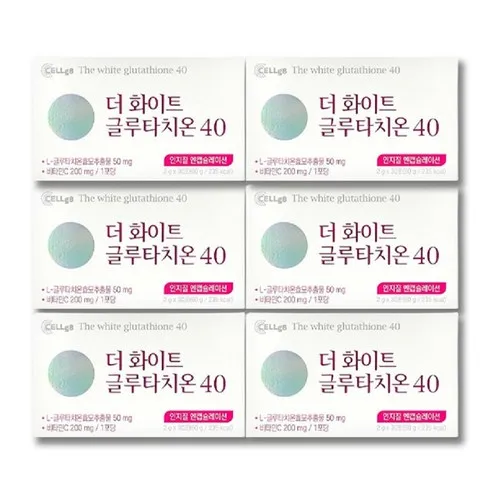 탁월한 가성비 셀게이트 더화이트 글루타치온40 분말형 인지질코팅 12박스 베스트8